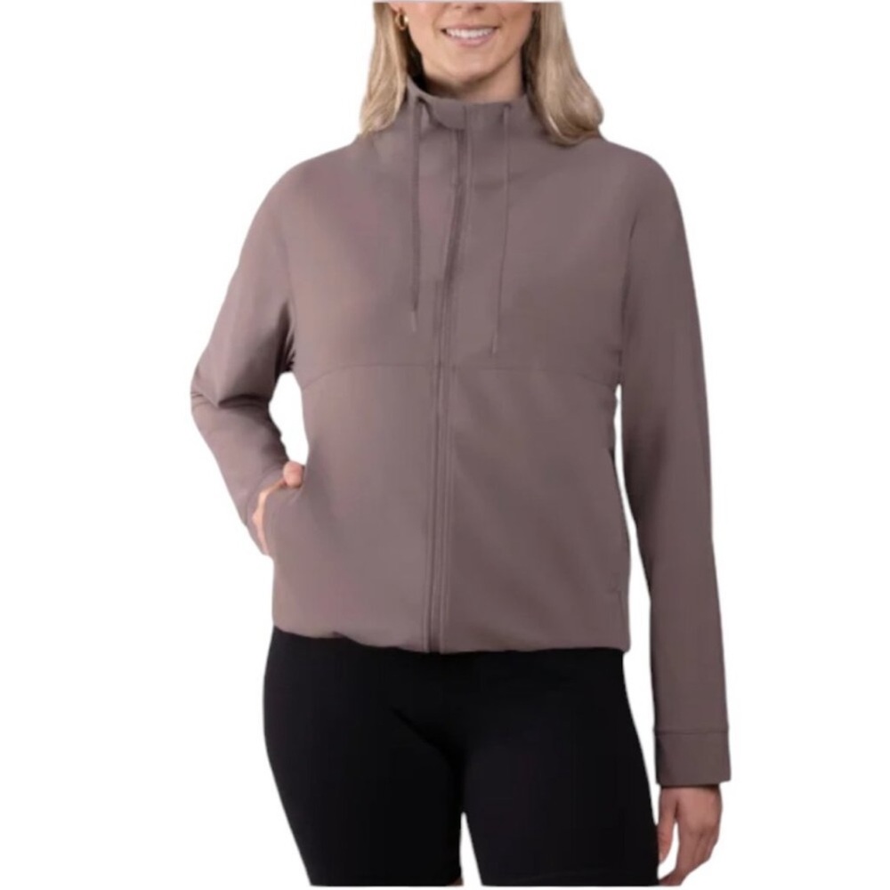 L : Kirkland Signature Ladies active full zip jacket.